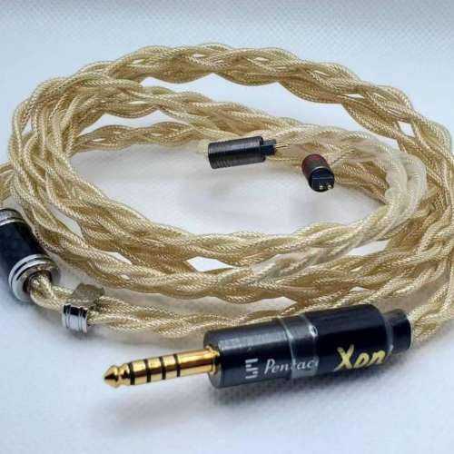 95%新 Xone Audio旗艦單晶銀升級線 2pin 4.4插頭 P頭