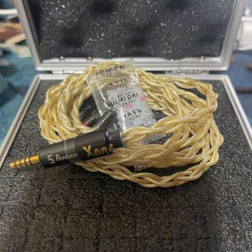95%新 Xone Audio旗艦單晶銀升級線 2pin 4.4插頭 P頭