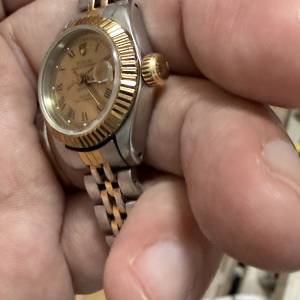 女裝金鋼 Tudor 92513 勞的勞底 K金狗牙圈 $2999