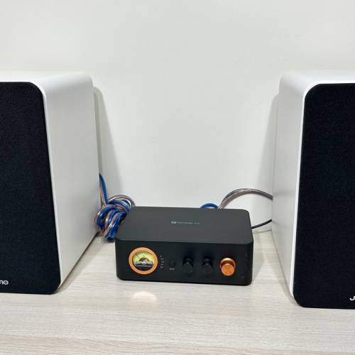 JAMO/尊寶C705時尚白色HIFI無源音箱書架箱音響+Fosi Audio MC351功放