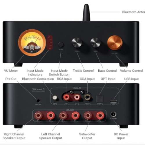 JAMO/尊寶C705時尚白色HIFI無源音箱書架箱音響+Fosi Audio MC351功放