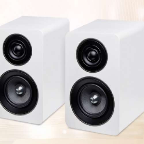 JAMO/尊寶C705時尚白色HIFI無源音箱書架箱音響+Fosi Audio MC351功放