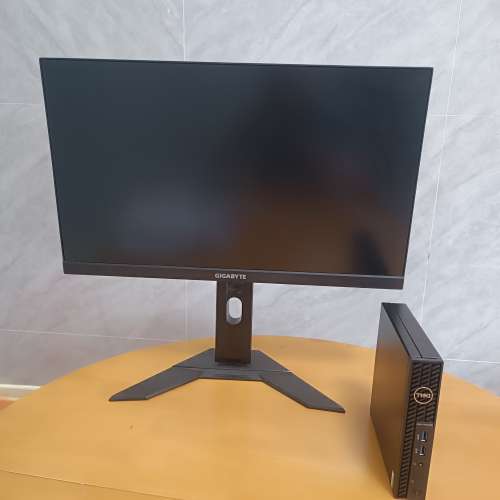 12代 i3 Dell OptiPlex 3000微型主機連165Mhz電競顯示器