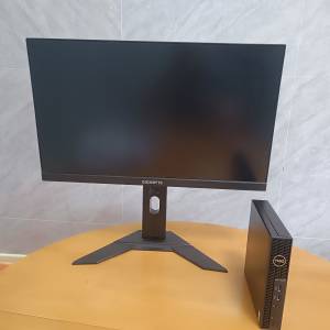 12代i3 Dell OptiPlex 3000微型主機連165Mhz電競顯示器