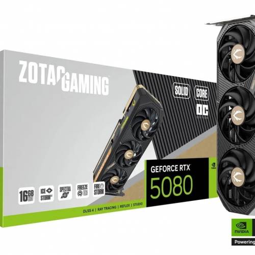ZOTAC GAMING 索泰 GeForce RTX 5080 SOLID CORE OC 16GB