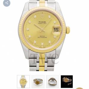 好𠃊新凈🤣 Tudor 74033 金鋼 新裝實金帶 平到笑😂$10800
