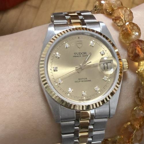 好𠃊新凈🤣 Tudor 74033 金鋼 新裝實金帶 平到笑😂$10800