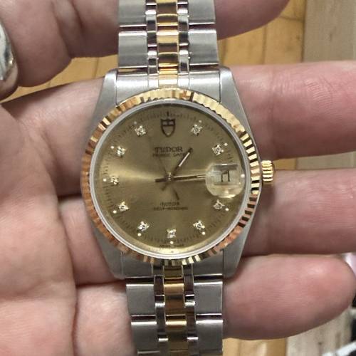 好𠃊新凈🤣 Tudor 74033 金鋼 新裝實金帶 平到笑😂$10800