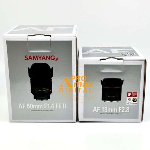 🔥限時優惠🔥 Samyang AF 18mm F2.8 FE + AF 50mm F1.4 FE II for Sony E
