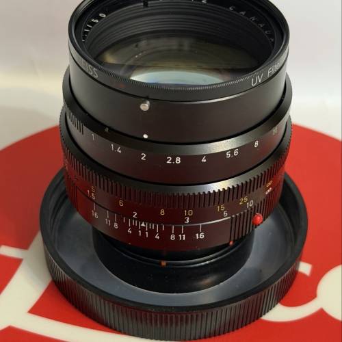Leica Letiz M50/1.0 E58 Noctilux with hood 12519, first batch production len
