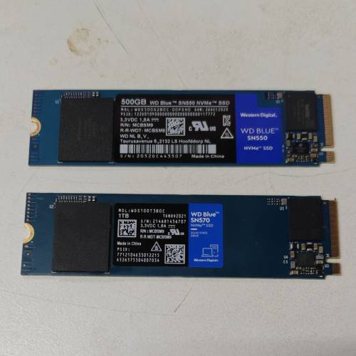 WD BLUE SN 550 / 570 (500GB - 1TB)