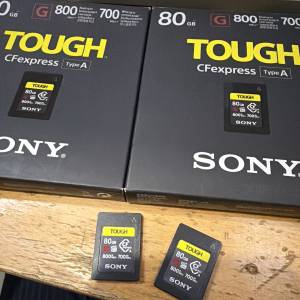 賣兩張 近全新 Sony CFexpress Type A 記憶卡 80GB (CEA-G80T)