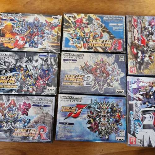 出售多款Game Boy Advance 超級機器人大戰系列遊戲。包括多個版本，如超級機器人大...