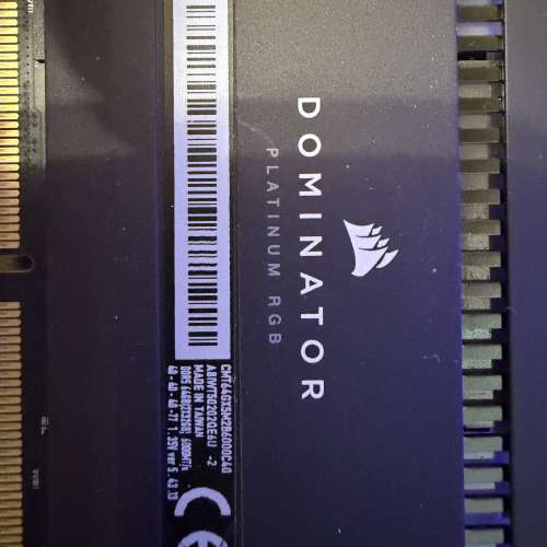【放售】Corsair DOMINATOR PLATINUM RGB DDR5 6000MHz 64GB Kit