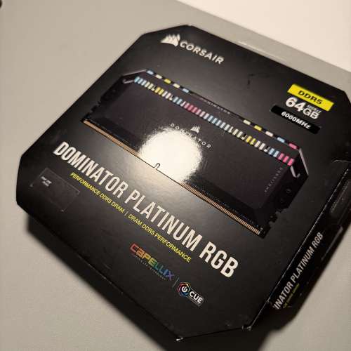 【放售】Corsair DOMINATOR PLATINUM RGB DDR5 6000MHz 64GB Kit