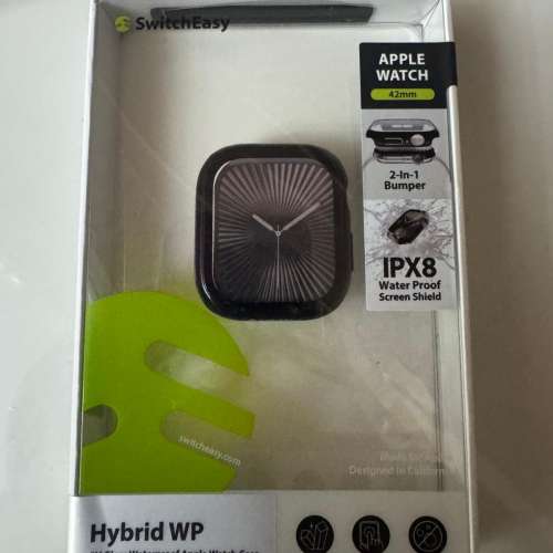 SwitchEasy Hybrid WP 9H 玻璃防水 Apple Watch 42mm 保護殼