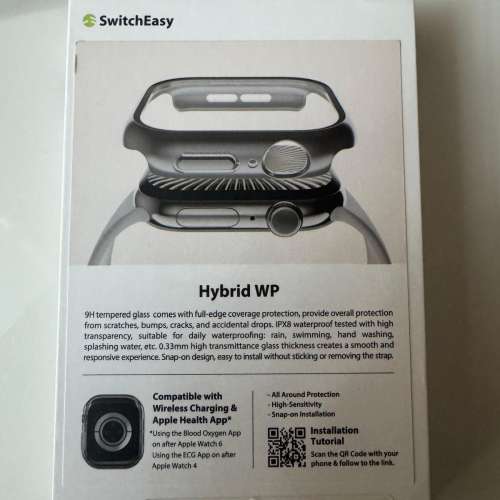 SwitchEasy Hybrid WP 9H 玻璃防水 Apple Watch 42mm 保護殼