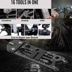 16-in-1 Bike Repair Tool &ndash; Multi-Function for Road & Mountain Bike, Pocket-Size