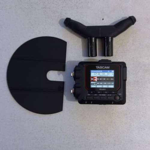 [專業環境錄音套裝] Tascam FR-AV2 連 AK-BT2 藍牙 + Earsight "The One" 麥克風