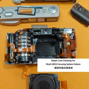 Repair Cost Checking For Ricoh GR1S Focusing System Failure 鏡頭伸縮故障維修