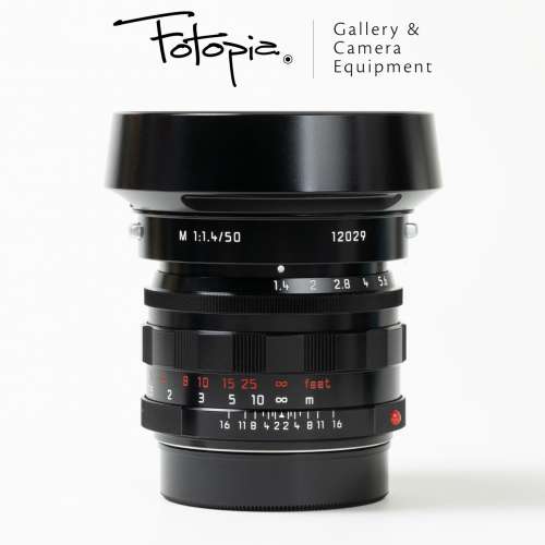 || Leica Summilux-M 50mm F1.4 - Glossy Black Paint / Reissue / 11713 ||