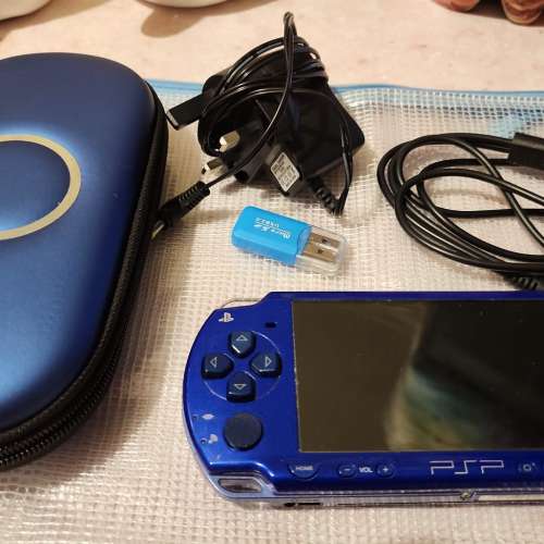 最後減價 跳樓價 Sony PSP 2000 藍色主機 全套 [128g] 開心版 [物超所值！]