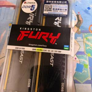 Kingston Fury Beast DDR5 6000 32GB (16GB x2) CL40 KF560C40BBK2-32