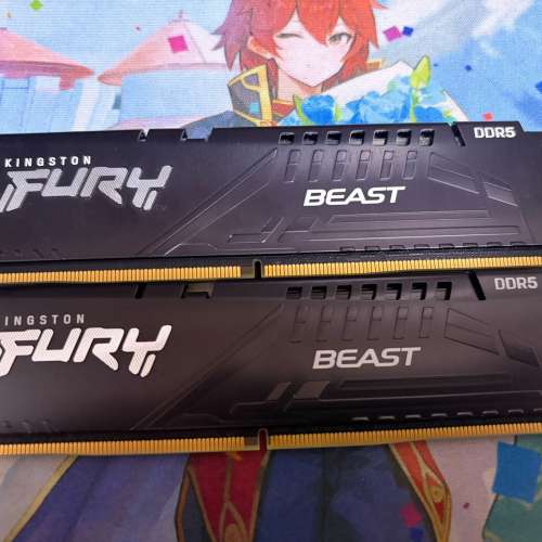 Kingston Fury Beast DDR5 6000 32GB (16GB x2) CL40 KF560C40BBK2-32