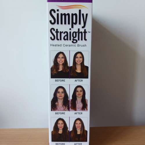Simply Straight&trade; Heated Ceramic Brush 陶瓷直髮梳