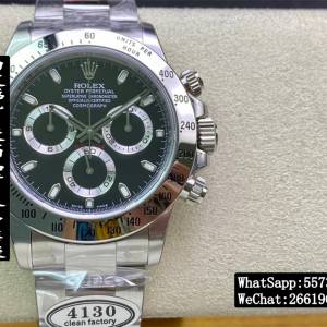 Rolex勞力士 daytona 116520 40mm 黑面 計時 黑鋼迪