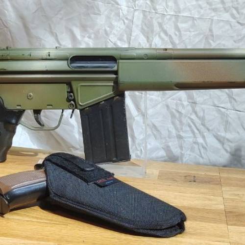 MARUI. Hk G3A4 AEG+腰掛槍套連槍