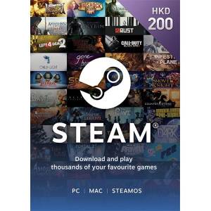 HKD 200 Steam Card 電子code (沒有實體卡)