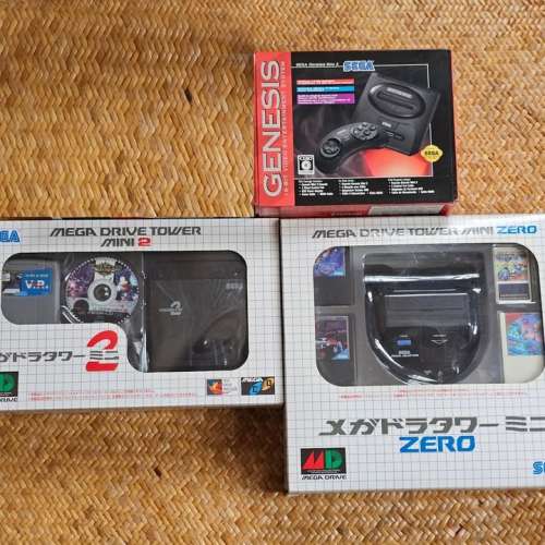 全新SEGA MD MiNi 2(日美版)+配件(吾散放)即日交收
