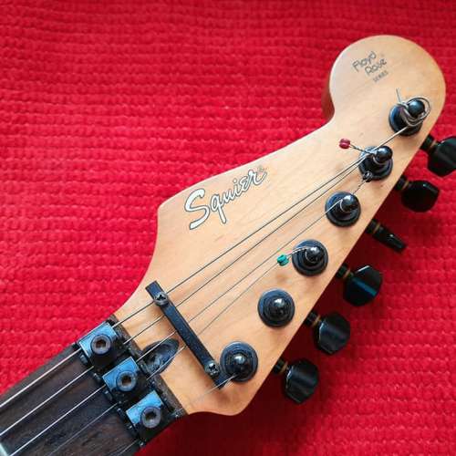 FENDER Squier Floyd Rose Series Stratocaster Reverse Headstock 90's  MADE IN JAP