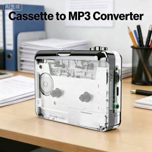 EZCAP 218PT 懷舊卡式帶播放器/MP3轉變器 時尚透明版