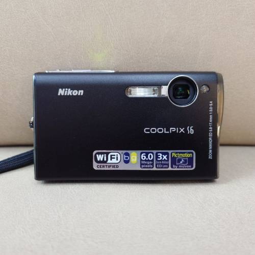 Nikon Coolpix S6 新淨黑色CCD相機 Black Travel CCD Camera 咭片相機 等效35-105mm...