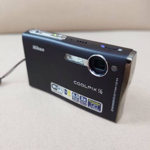 Nikon Coolpix S6 新淨黑色CCD相機 Black Travel CCD Camera 咭片相機 等效35-105mm...
