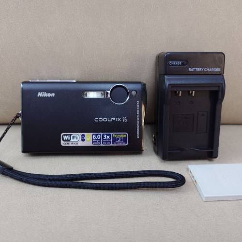 Nikon Coolpix S6 新淨黑色CCD相機 Black Travel CCD Camera 咭片相機 等效35-105mm...