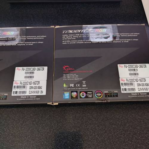 G.Skill Trident Z RGB DDR4 16GB 3200Mhz 8gb x2 Ram