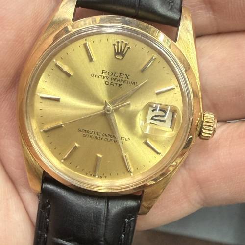 Rolex 1500 18k金 原裝包金扣 $39999