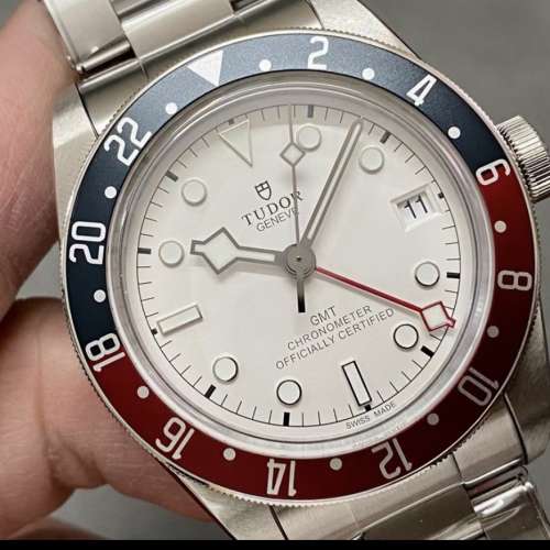 Tudor 玩具ZF廠帝舵M79830RB碧湾41mm，白色表盘百事圈 搭载2836双时区gmt机芯、精钢...