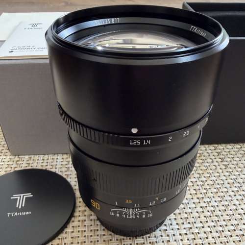 90mm F1.25 Full Frame Manual Focus Lens