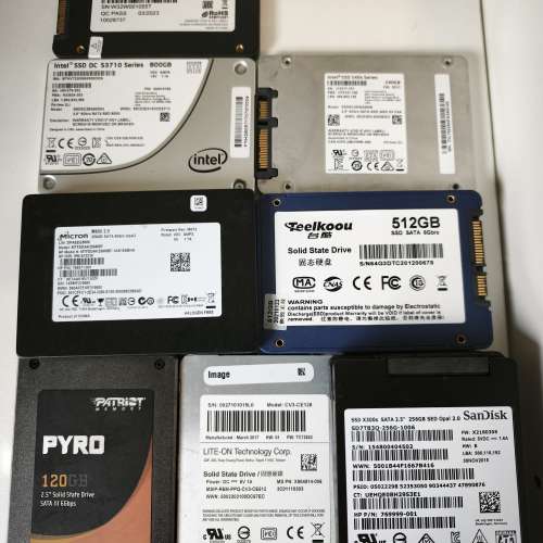 大量SSD 120GB 240GB 256GB 512GB  800GB