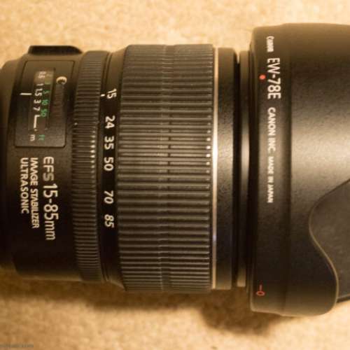Canon EF-S 15-85 連uv 連 ew-78e