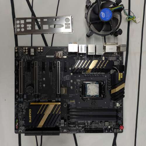 Gigabyte Z170X 連 i5- / i3 CPU 兩套齊風扇及背板
