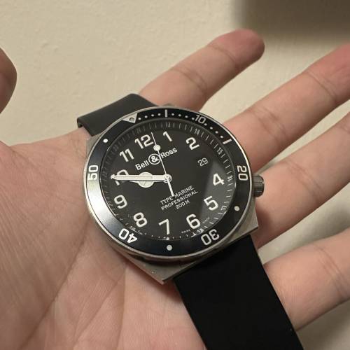 Bell&ross type marine quartz 潛水錶 $3300