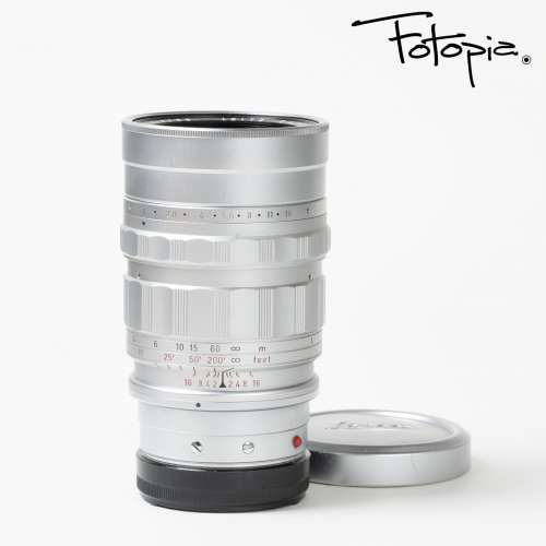 || Leica Summicron-M 90mm F2 - Silver / v1 / Built-in-hood, SN: 168xxxx ||