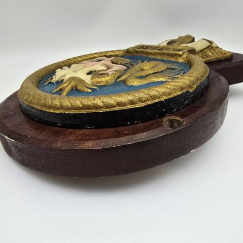 英國海軍 HMS Scylla 利安德級護衛艦 wall plaque 木盾