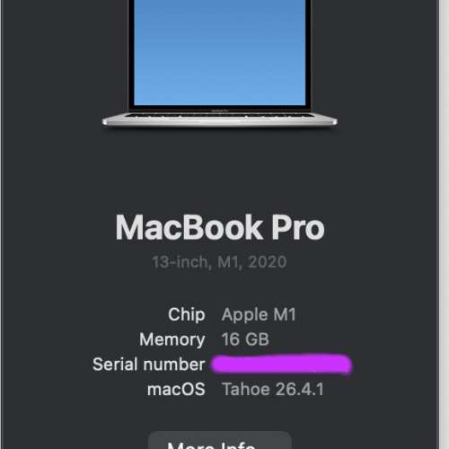Macbook pro 2020 M1