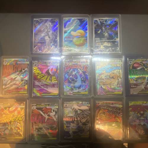 賣Pokemon card M2A Full set MA 一套10張+黑白龍AR Set +傻鴨 $1200 *不是完全置...